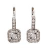 A Pair of 18 Karat White Gold Diamond Earrings, Penny Preville, 2.60 dwts.