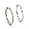 A Pair of 18 Karat White Gold and Diamond 'Inside Outside' Hoop Earrings, Roberto Coin, 6.40 dwts.