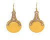 A Pair of Yellow Gold and Diamond Pendant Earrings, Gurhan, 8.30 dwts.