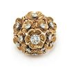 A Yellow Gold and Diamond Bouquet Motif Ring, 13.00 dwts.
