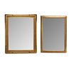 TWO VINTAGE GILDED FRAMES WITH MIRRORS