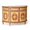 NEOCLASSICAL STYLE DEMILUNE CABINET