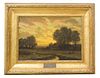 William Fitler (American, 1857-1915) Waning Day oil on canvas signed (lower...
