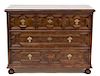 A William & Mary Style Mahogany Chest of Drawers by Henredon