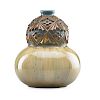 MOUGIN Glazed stoneware gourd vase