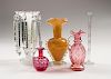 Glass Vases, Decanters, and Luster