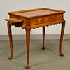 Eldred Wheeler Queen Anne-style Tiger Maple Tea Table, ht. 27, wd. 28 1/4, dp. 18 1/4 in.
