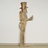 Carved Profile Figure of Uncle Sam, ht. 84 in.