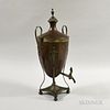 Regency Silver-plated Copper Hot Water Urn, England, 19th century, (loss), ht. 24 in.