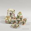 Eleven Rose Medallion Porcelain Tableware Items, ht. to 5 1/2 in.