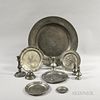 Eleven English and Continental Pewter Items.