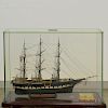Cased Ship Model of the Charles W. Morgan, ht. 27 3/4, wd. 36, dp. 12 1/2 in.