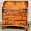Queen Anne Maple Slant-lid Desk, New England, 18th century, (imperfections), ht. 41 1/2, wd. 36, dp. 20 1/2 in.