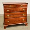 Chippendale Walnut Chest of Drawers, Mid-Atlantic states, 18th/19th century, (imperfections), ht. 39, wd. 39, dp. 18 1/4 in.