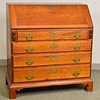 Queen Anne Cherry Slant-lid Desk, New England, 18th century, (imperfections), ht. 40 3/4, wd. 37 1/2, dp. 19 1/2 in.