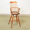 Bamboo-turned Windsor High Chair, 19th century, ht. 38 in.