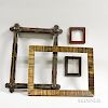 Four Wood Picture Frames, 19th century, ht. to 18, wd. to 14 in.