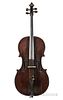 English Violoncello, labeled Preston MAKER/No. 97 Strand/LONDON, length of back 740 mm, with case.