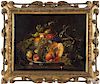 Carl Max Gurlach Quaedvlieg (Dutch 1823-1874), oil on canvas still life with fruit