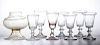 ASSORTED FREE-BLOWN WINE GLASSES, LOT OF SEVEN