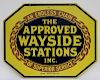 1927 Wayside Stations Double Sided Porcelain Sign