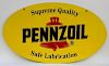 Penzoil Double Sided Painted Tin Advertising Sign