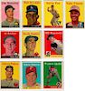 10PC 1958 Topps Baseball Trading Cards