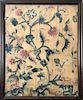 Early Crewelwork of Viney Flowers and Animals