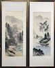 Two Japanese Landscape Paintings