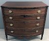 Sheraton Mahogany Bow-Front Chest of Drawers