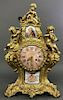 Ornate French Brass Clock with Putti
