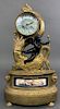 French Bronze Gilt Clock with Putto