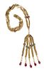 A Chanel Faux Pearl and Gripoix Necklace, 35"; Tassel: 7".