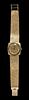 A 14 Karat Yellow Gold Wristwatch, LeCoultre,