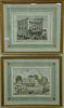 Group of thirteen Thompson and West California Homestead colored lithographs including four pairs and five singles