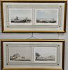 Group of ten USPRR colored lithographs of the west including three pairs "Plain Between the San Joaquin & The Kings River" by