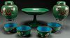 7 PIECE COLLECTION OF VINTAGE CHINESE ENAMELED