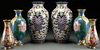 3 MATCHING PAIRS OF CHINESE ENAMELED CLOISONNE