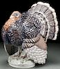 A LARGE BING AND GRONDAHL PORCELAIN TURKEY