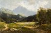 Hermann Herzog, (American/German, 1832-1932), Mountain Landscape, Switzerland, 1892