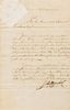 * HANCOCK, John (1737-1793) Document signed, 1781.