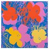 After Andy Warhol, (American, 1928-1987), Flowers, c. 1980 (a group of 4)