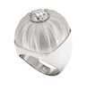 A Platinum, Diamond and Rock Crystal Ring, 17.60 dwts.