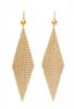 A Pair of Yellow Gold Mesh Earrings, 5.50 dwts.