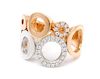 * A Bicolor Gold and Diamond Ring, 7.65 dwts