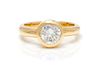 An 18 Karat Yellow Gold and Diamond Ring, 4.80 dwts.