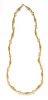 A 14 Karat Yellow Gold Fancy Link Chain, UnoAErre, 34.50 dwts.