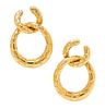 A Pair of Yellow Gold Earclips, French, 24.00 dwts.