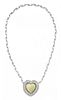 A Convertible White Gold and Diamond Necklace with Opal and Diamond Enhancer, 26.90 dwts.