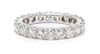 A White Gold and Diamond Eternity Band, 2.20 dwts.